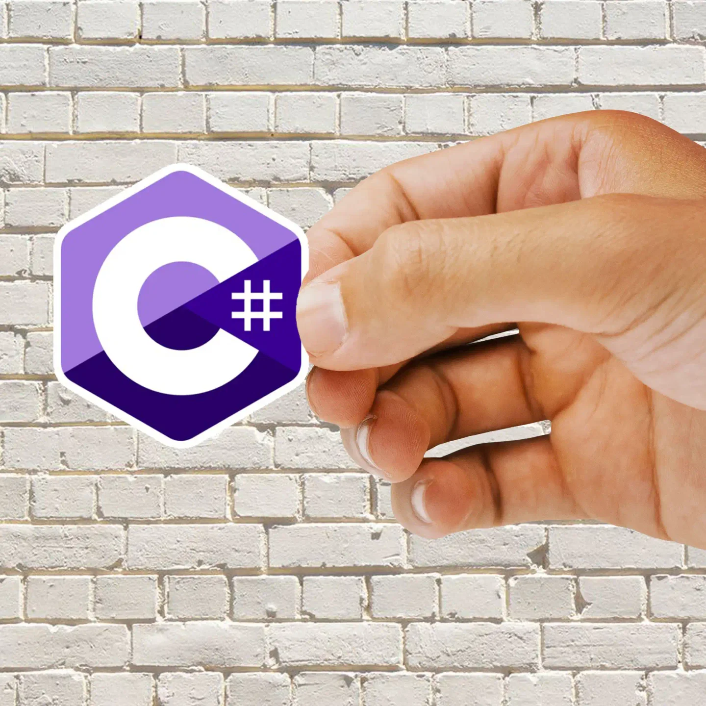 C# Sharp sharp purple Sticker