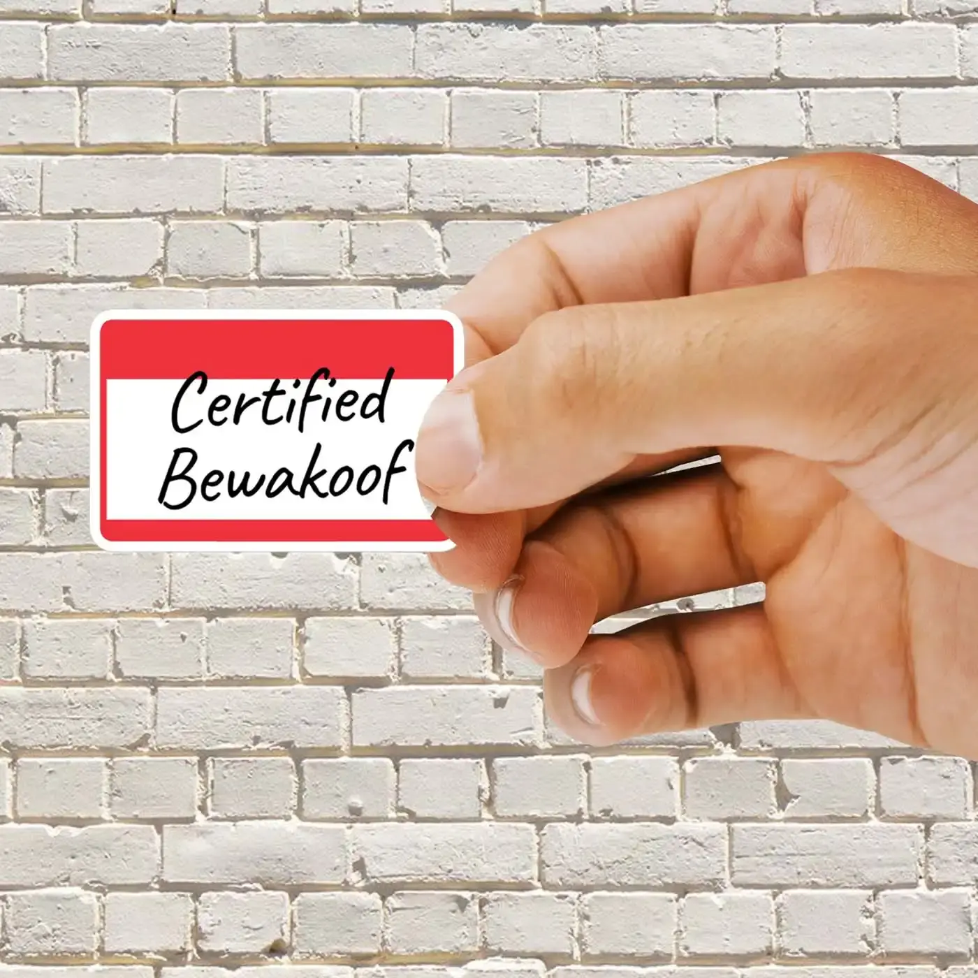 Certified Bewakoof Sticker