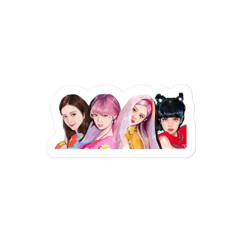 Black Pink Sticker