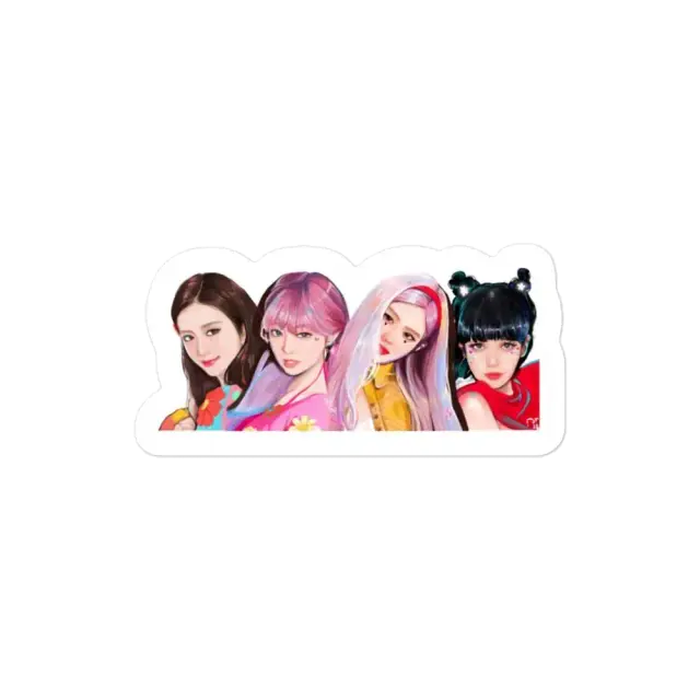 Black Pink Sticker