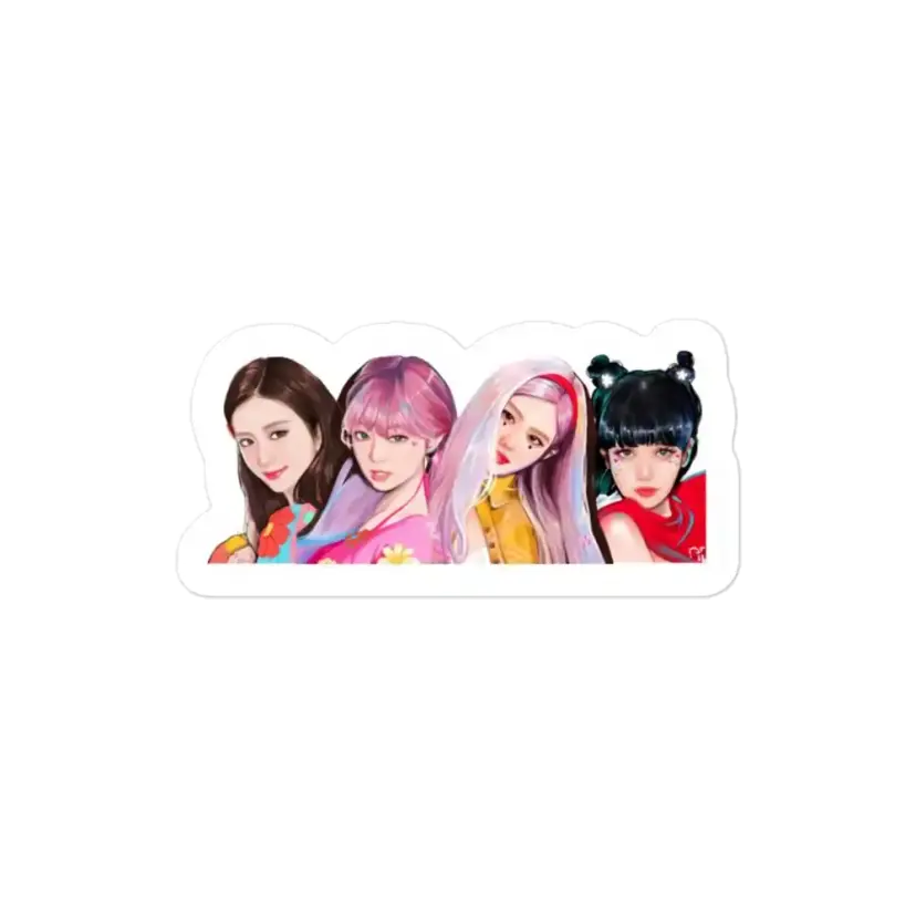 Black Pink Sticker