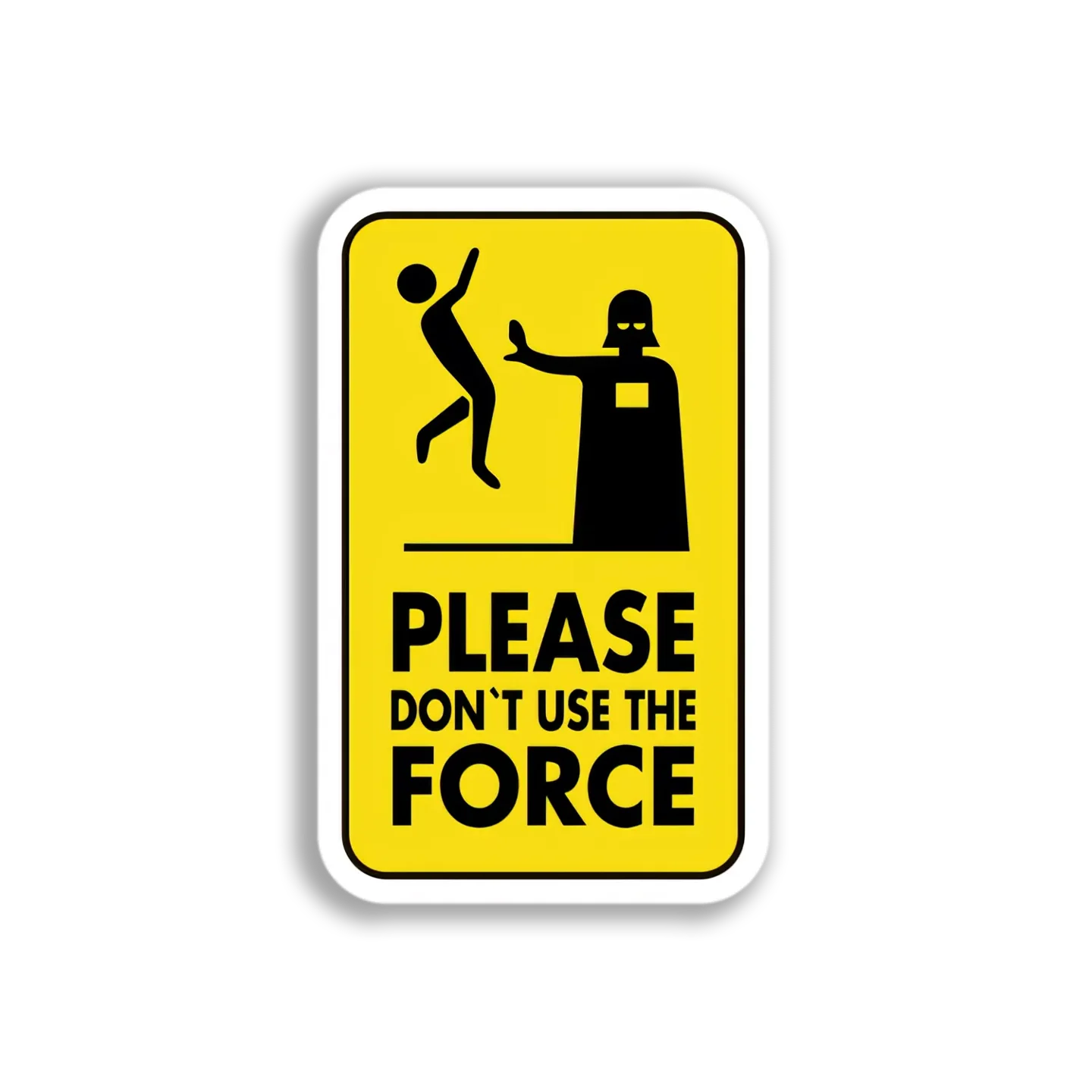 Darth Vader Force Sign Sticker