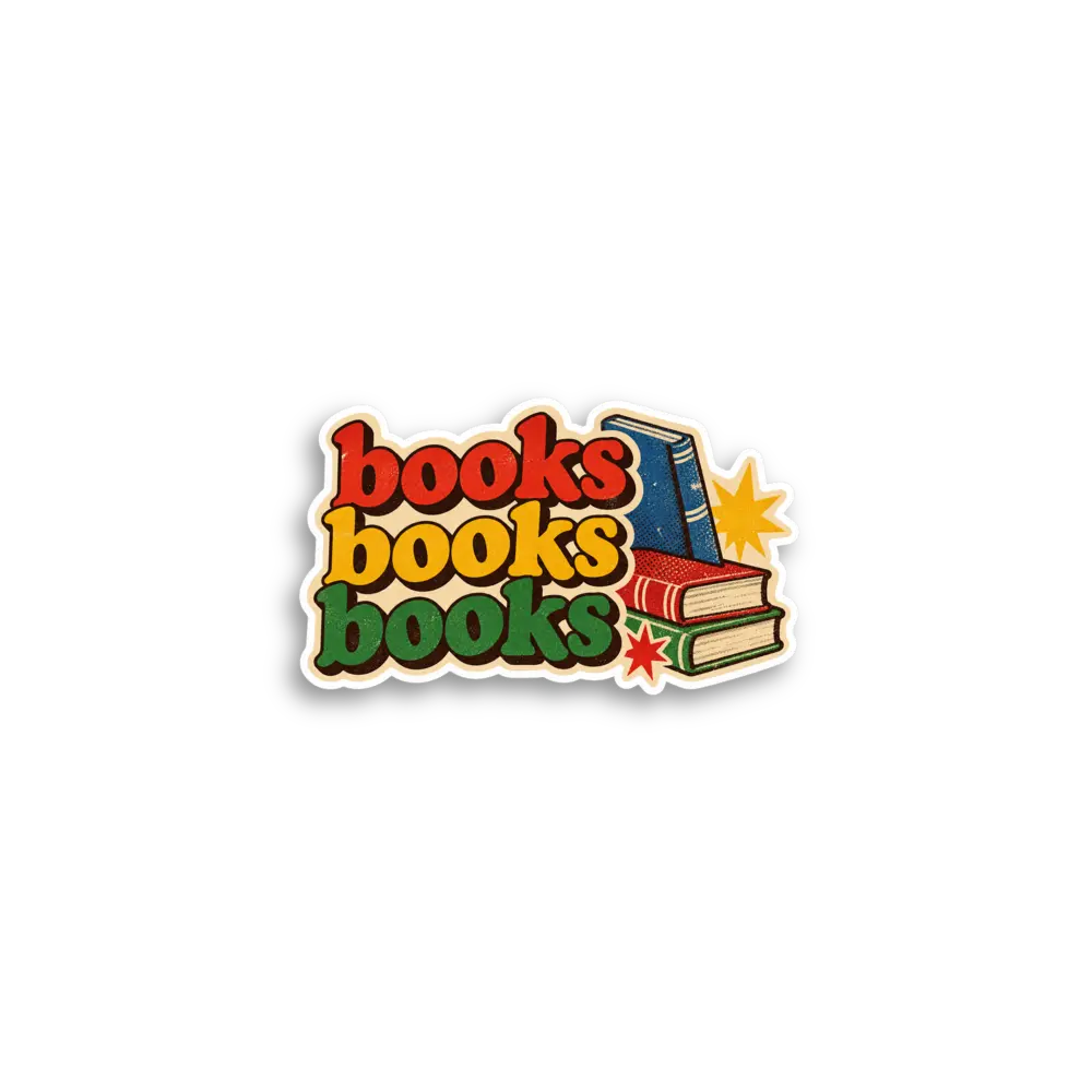 Books Books Books Sticker