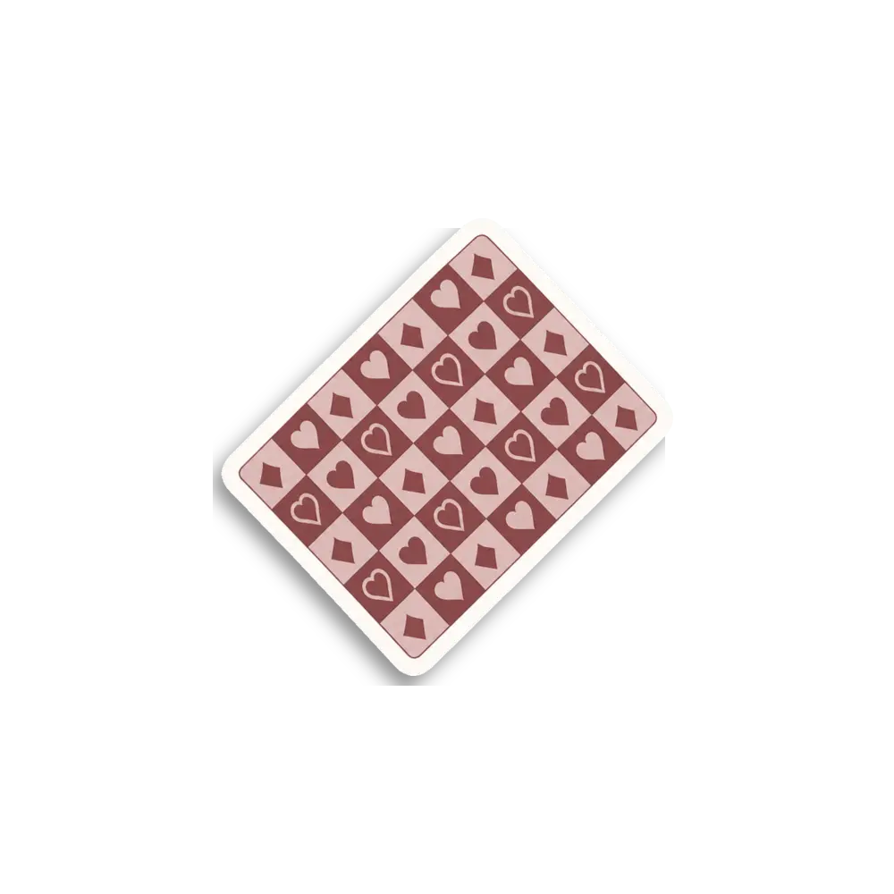 Heart Pattern Card Sticker