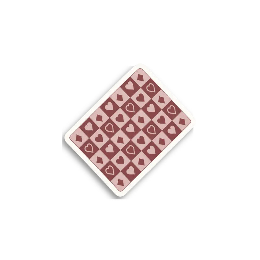 Heart Pattern Card Sticker