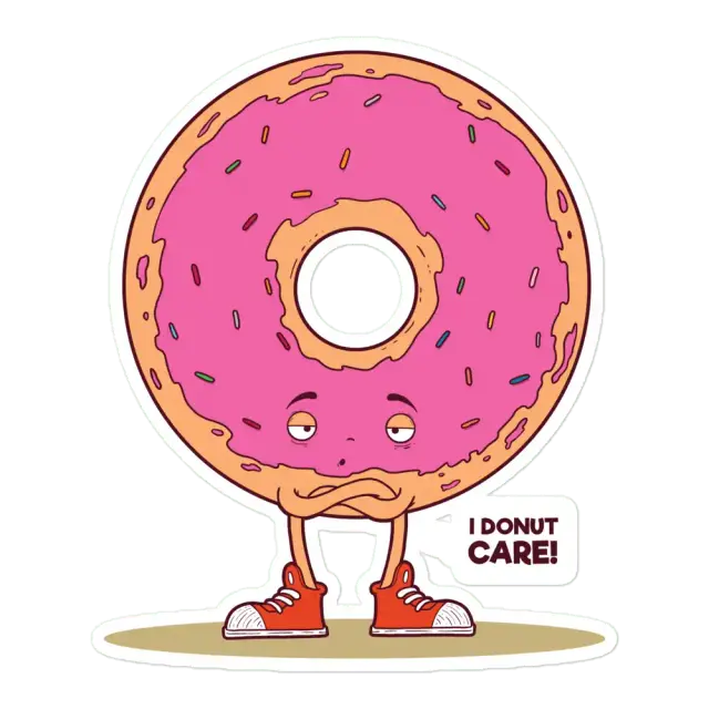 Donut Care Sticker