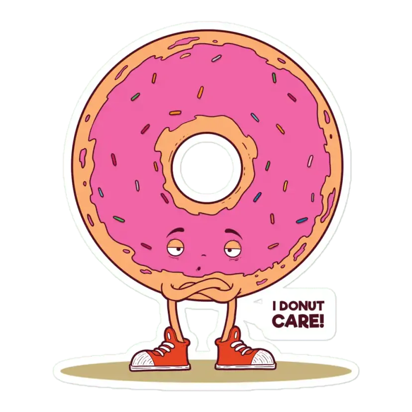 Donut Care Sticker