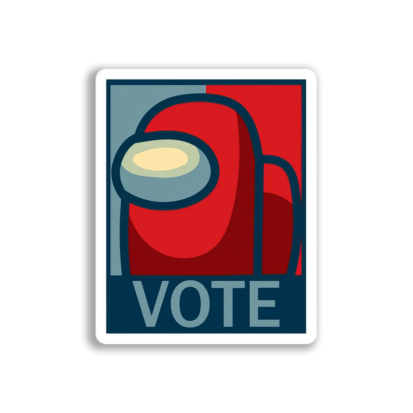 Among Us Vote Poster Sticker