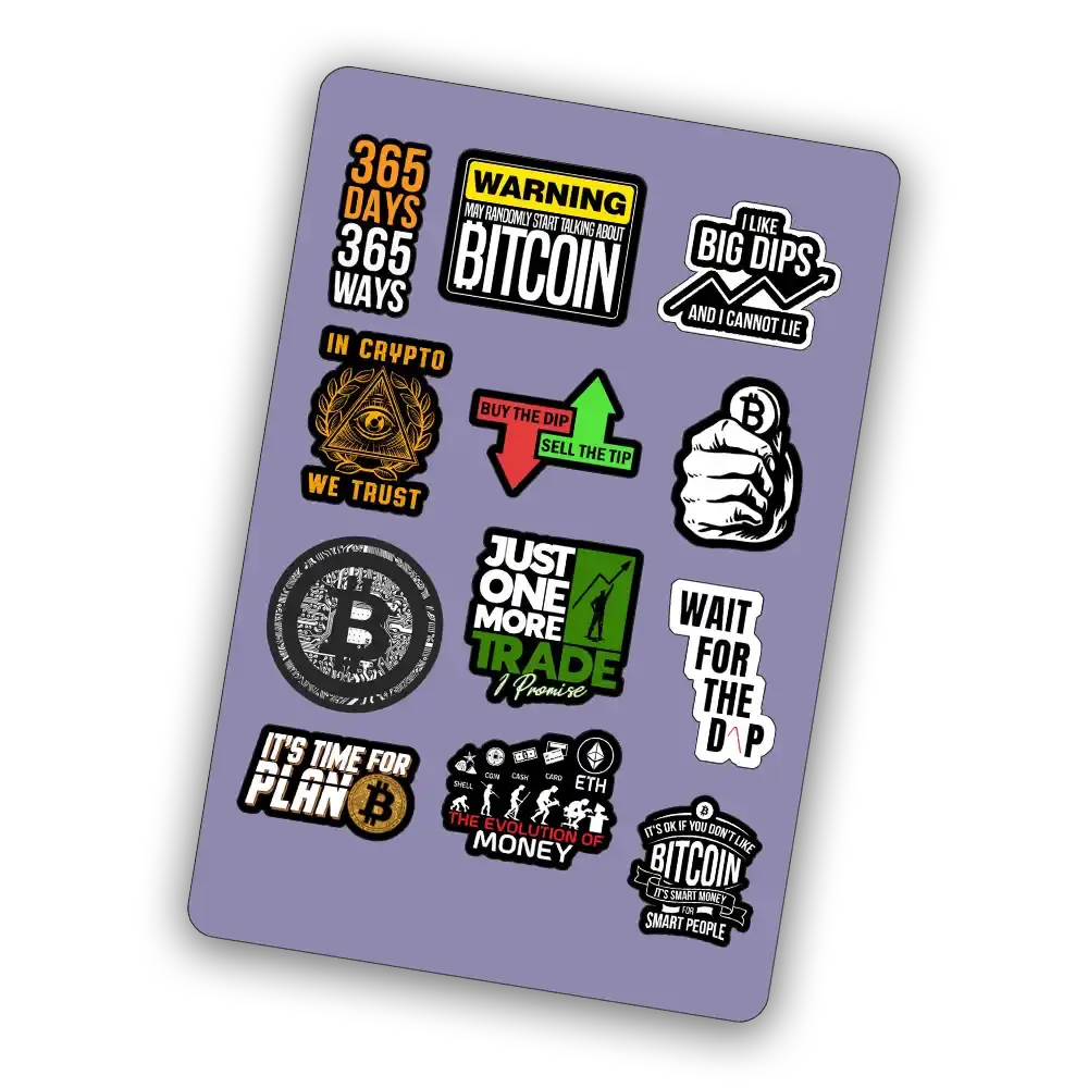 Crypto  - Mini Sticker Sheet