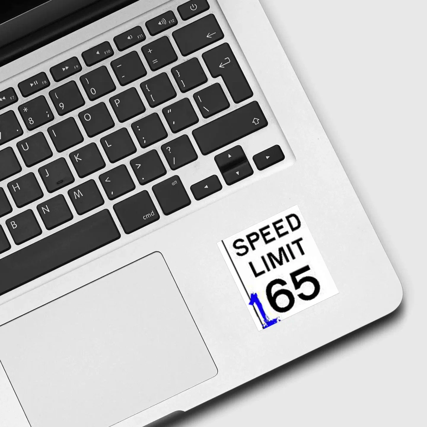 Street racing 165mph sign Sticker