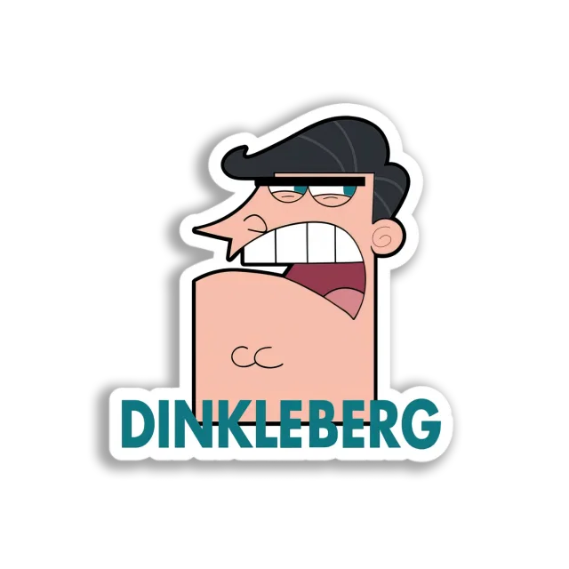 Angry Dinkleberg Face Sticker