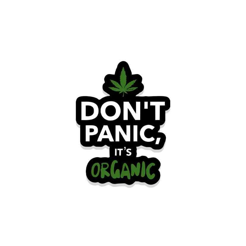 Don't Panic, It's Organic Sticker