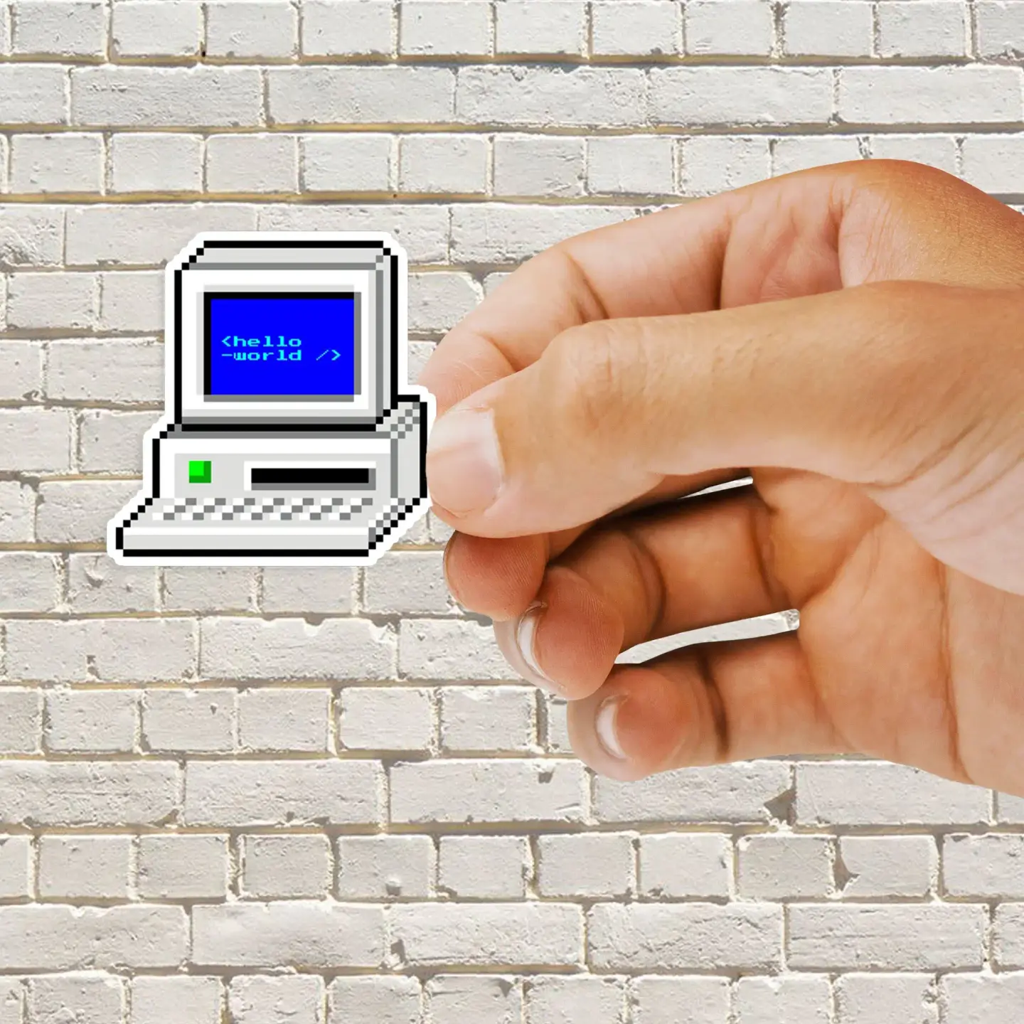 Hello world Sticker