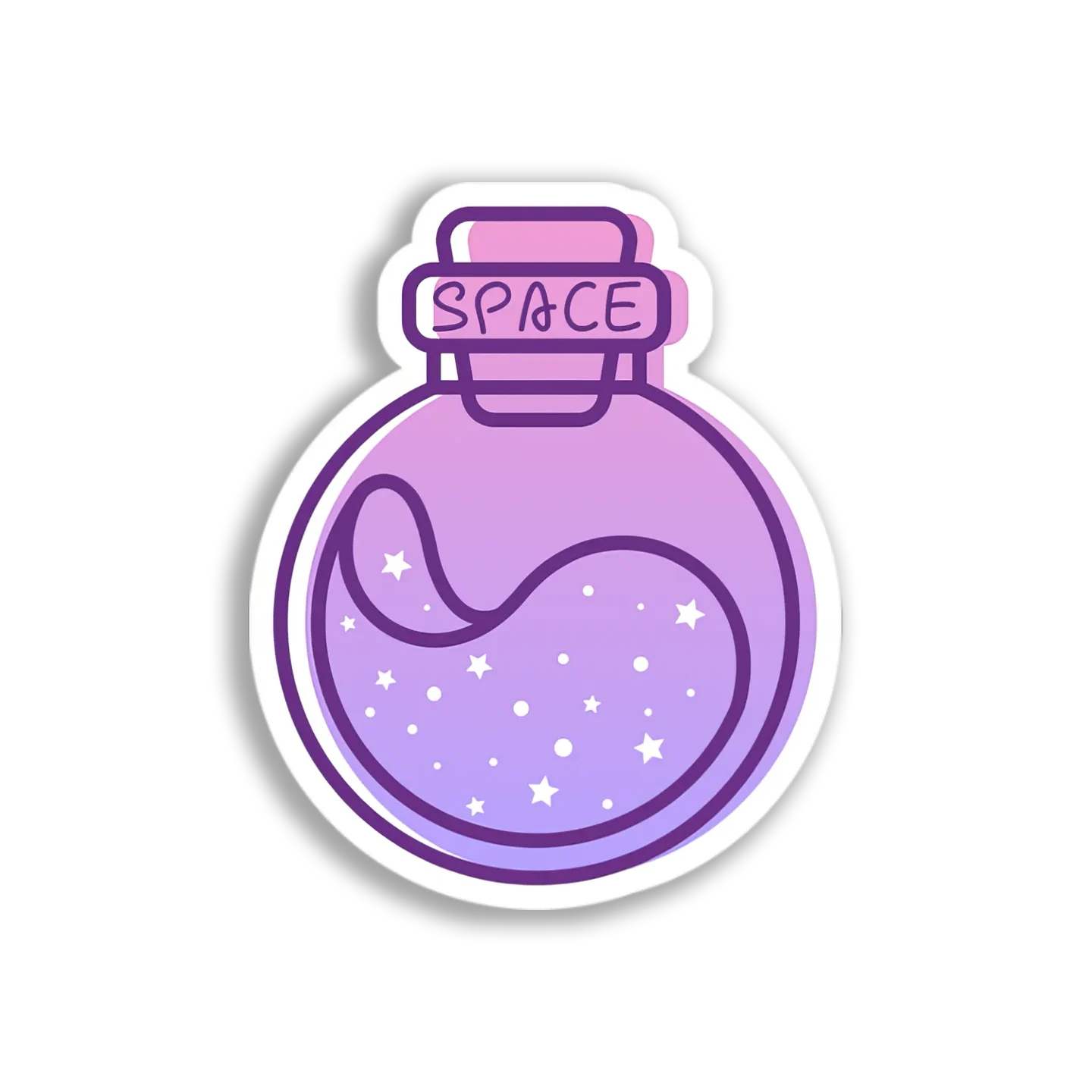 Space Potion Bottle Sticker