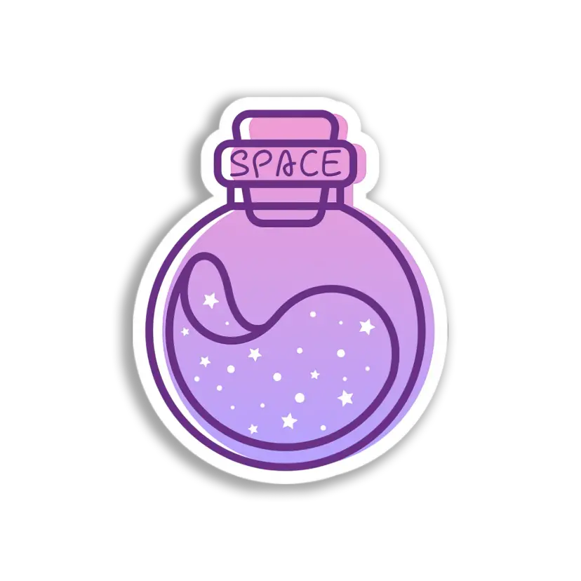 Space Potion Bottle Sticker