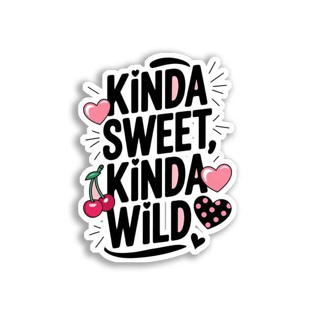 Kinda Sweet, Kinda Wild Sticker