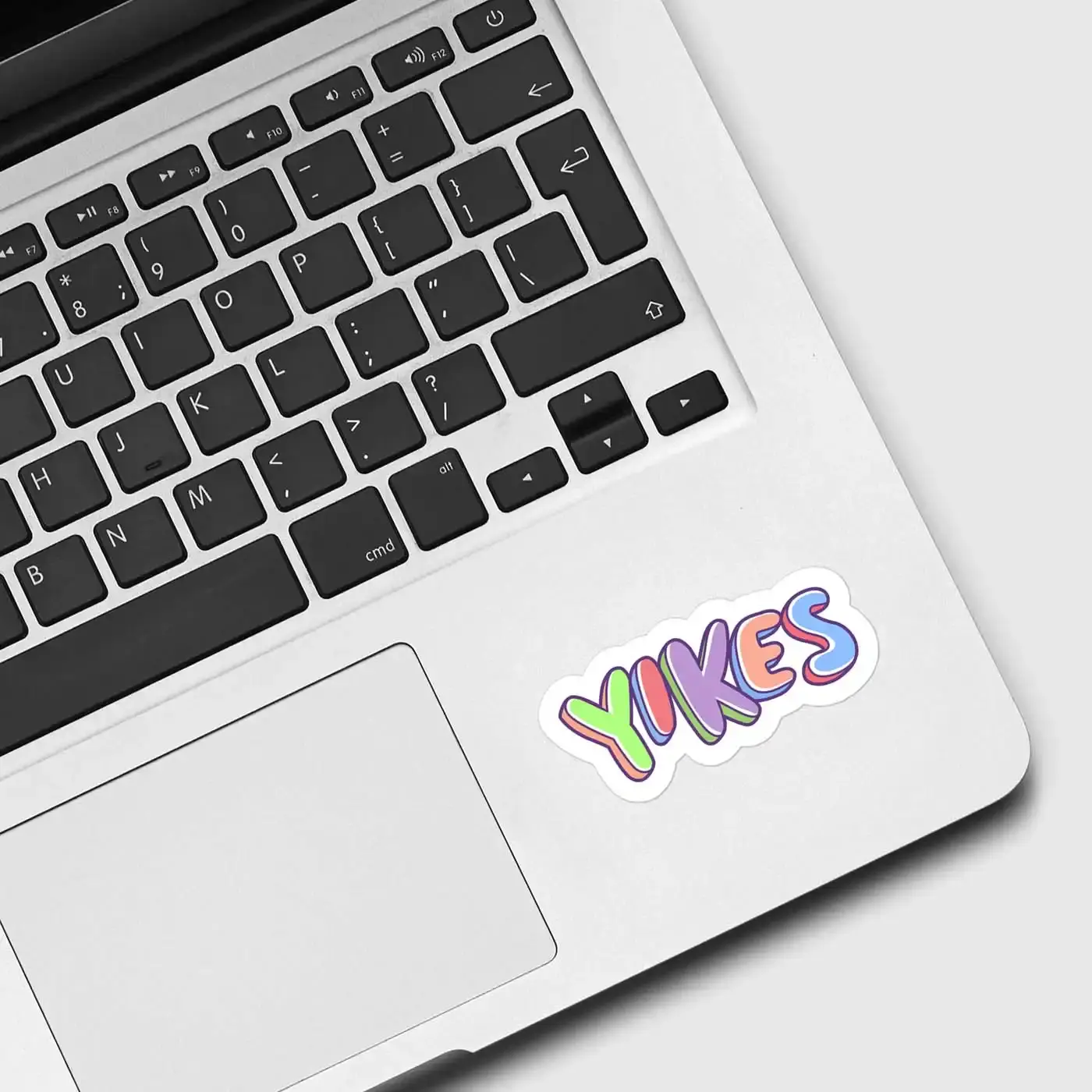 Inscription Yikes Sticker