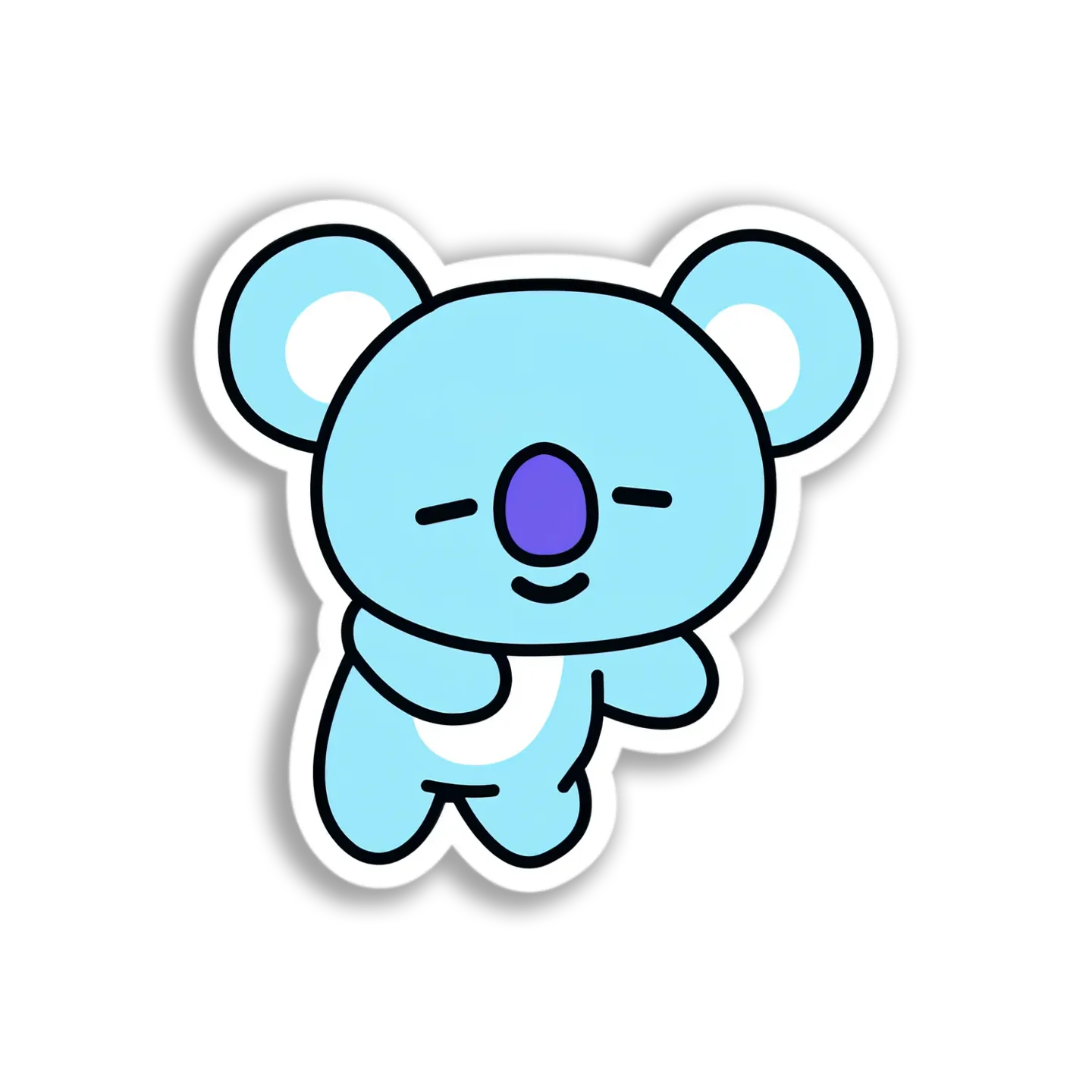 Adorable Blue Koala Sticker