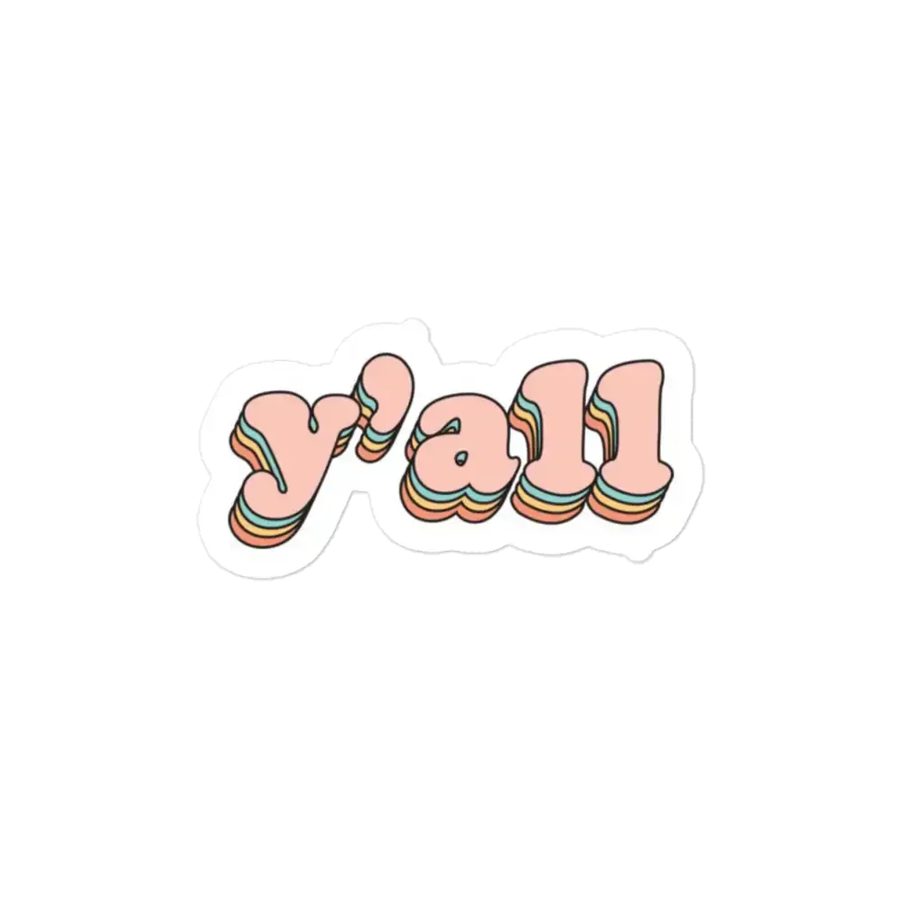 Groovy Y'all Sticker