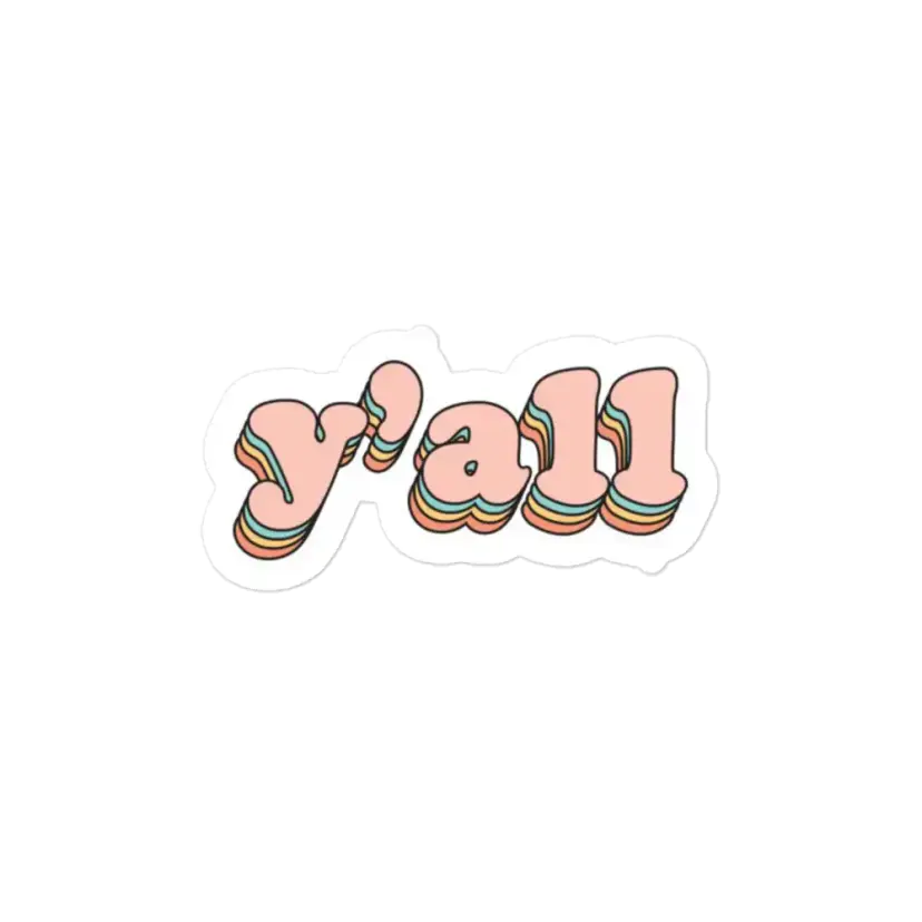 Groovy Y'all Sticker