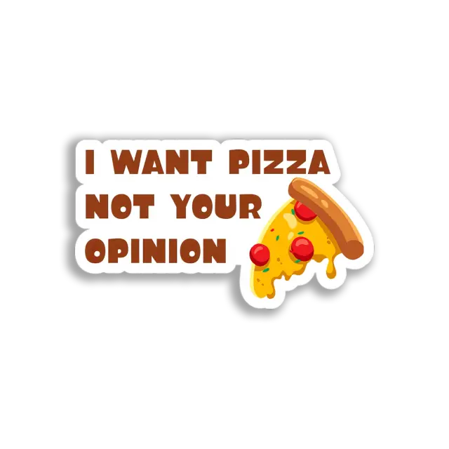 Pizza Slice Graphic Sticker