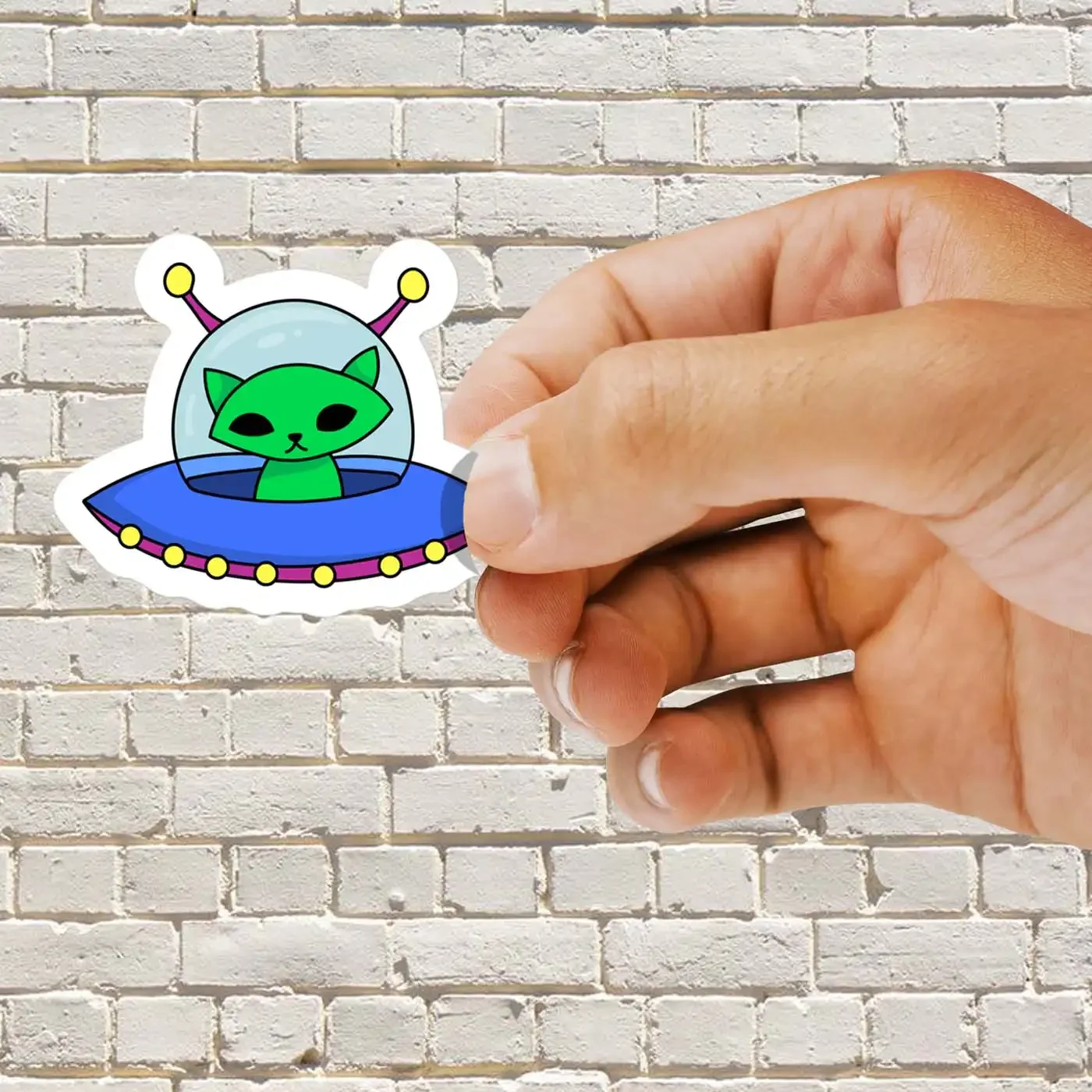 Cat Alien Sticker