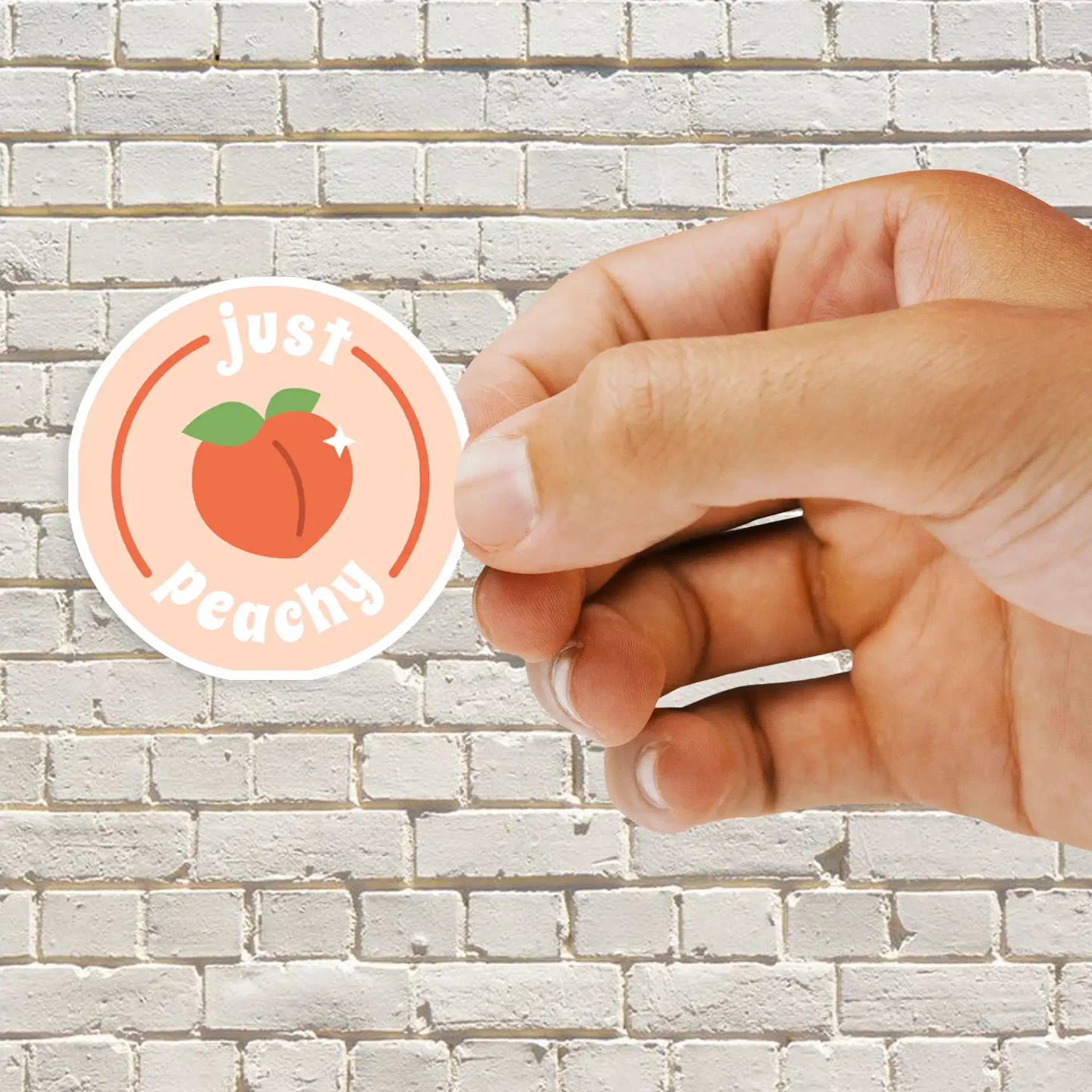 Just Peachy Sticker