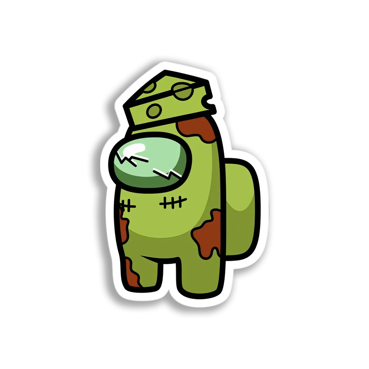 Zombie Among Us Crewmate Sticker