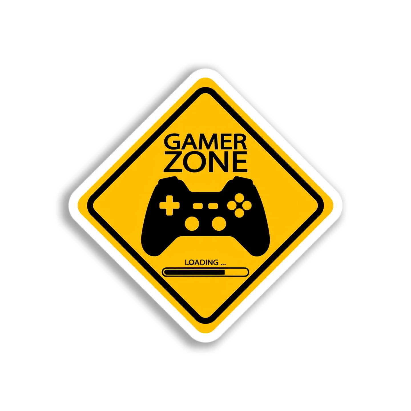 Gamer Zone Sign Sticker