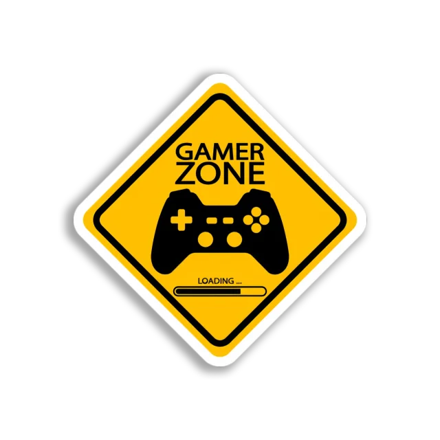 Gamer Zone Sign Sticker