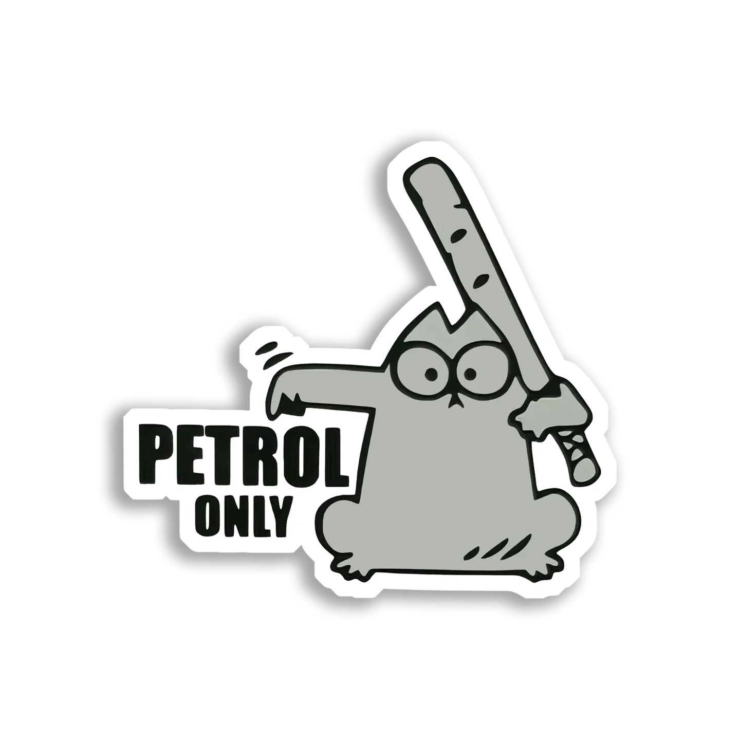 Petrol Only for This Cat Car Sticker