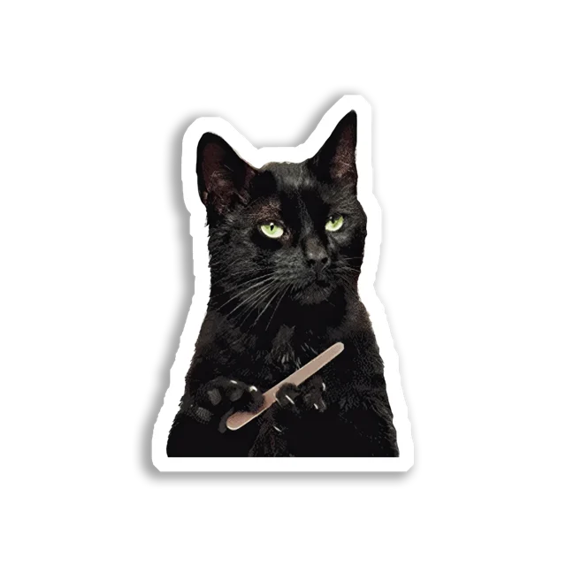 This Black Cat Has Claws Sticker