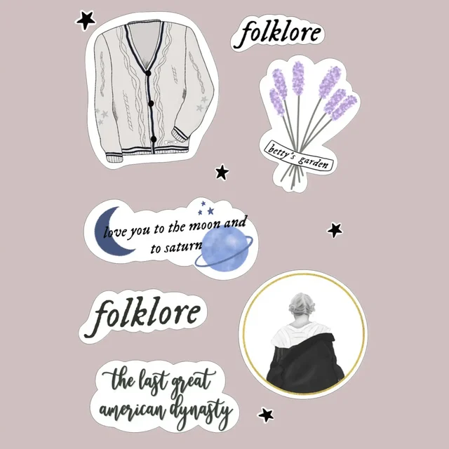 Taylor Swift Folkore Stickers