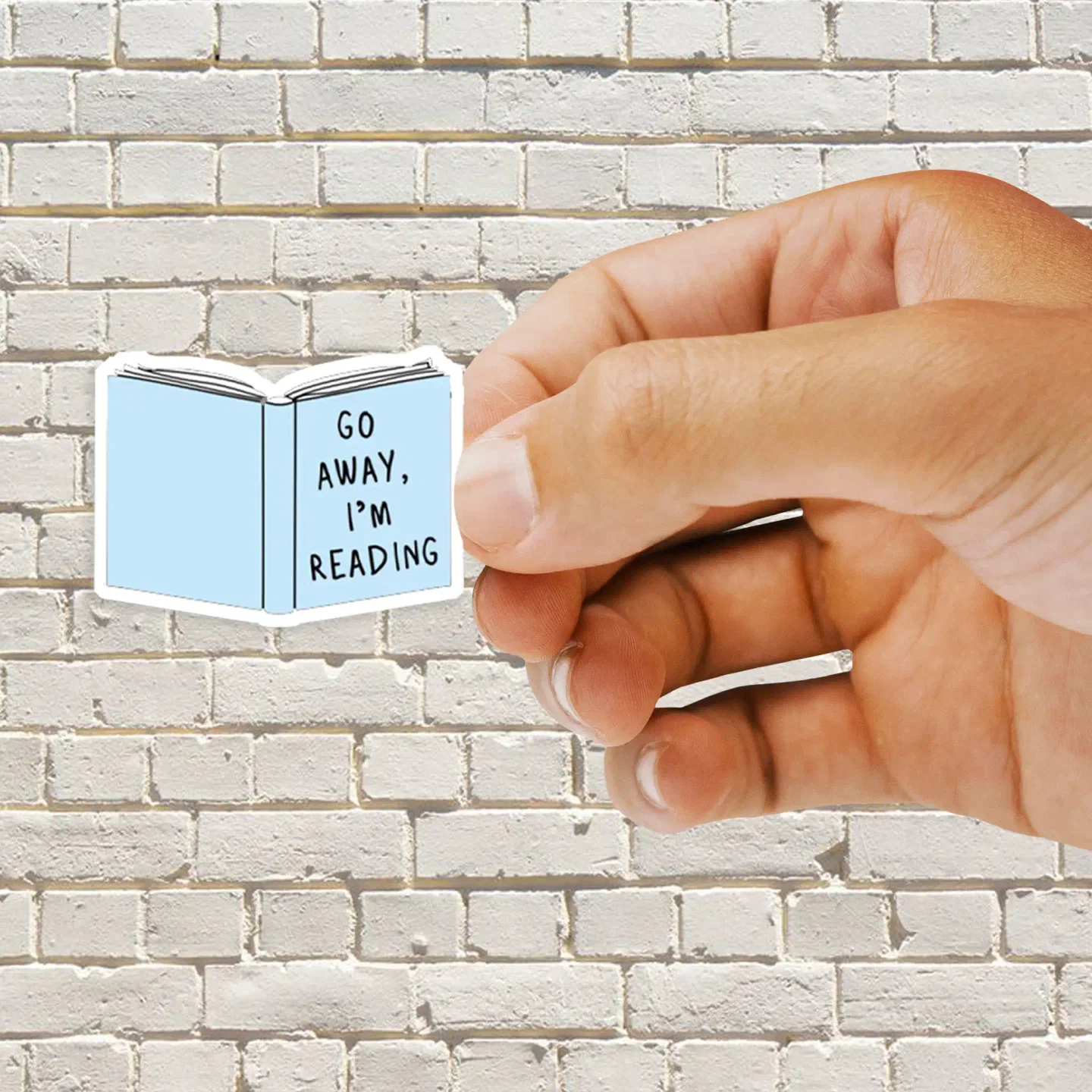 Go Away, I'm Reading Sticker