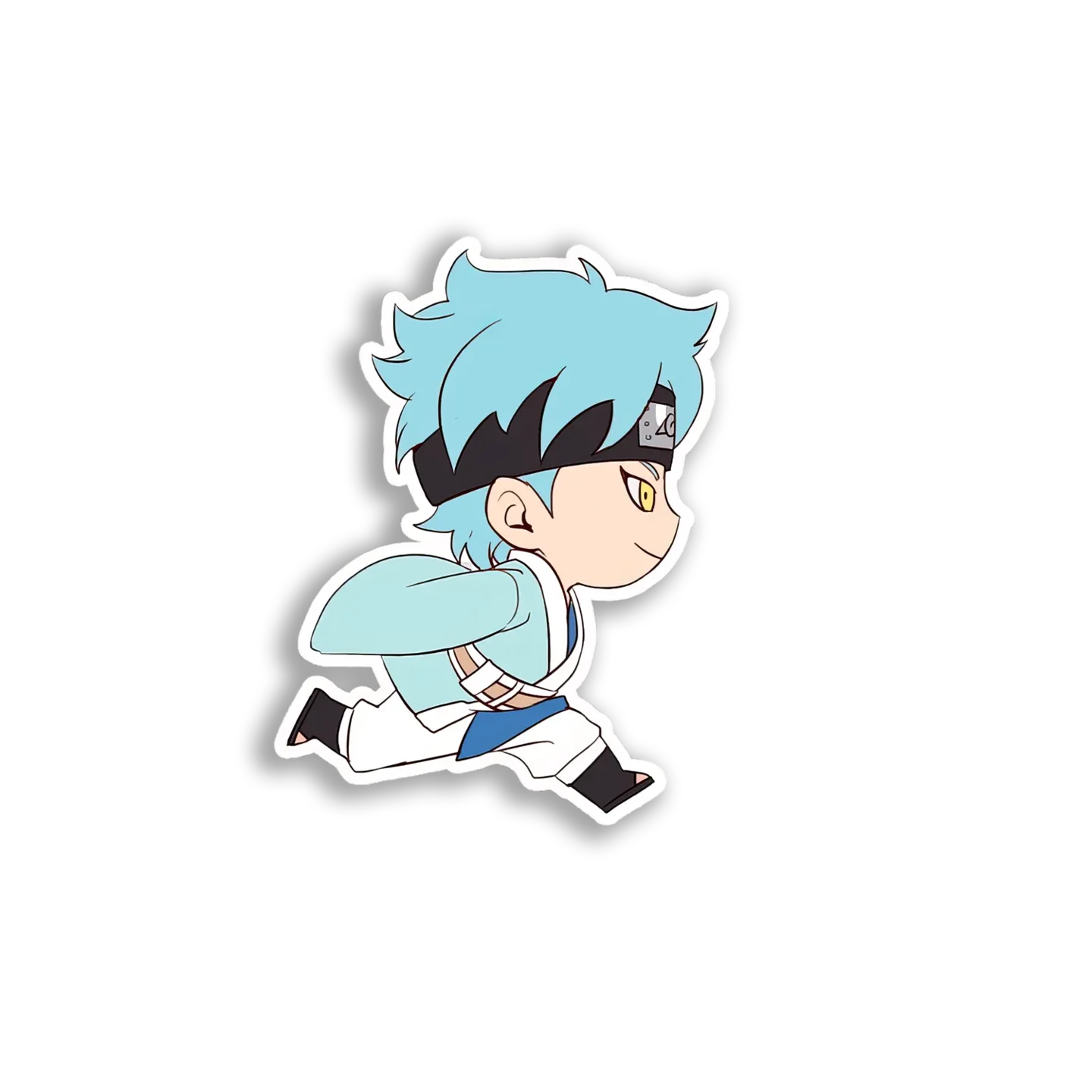 Running Asta Chibi Sticker
