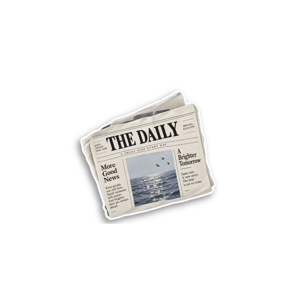 Newspaper Clipping Sticker