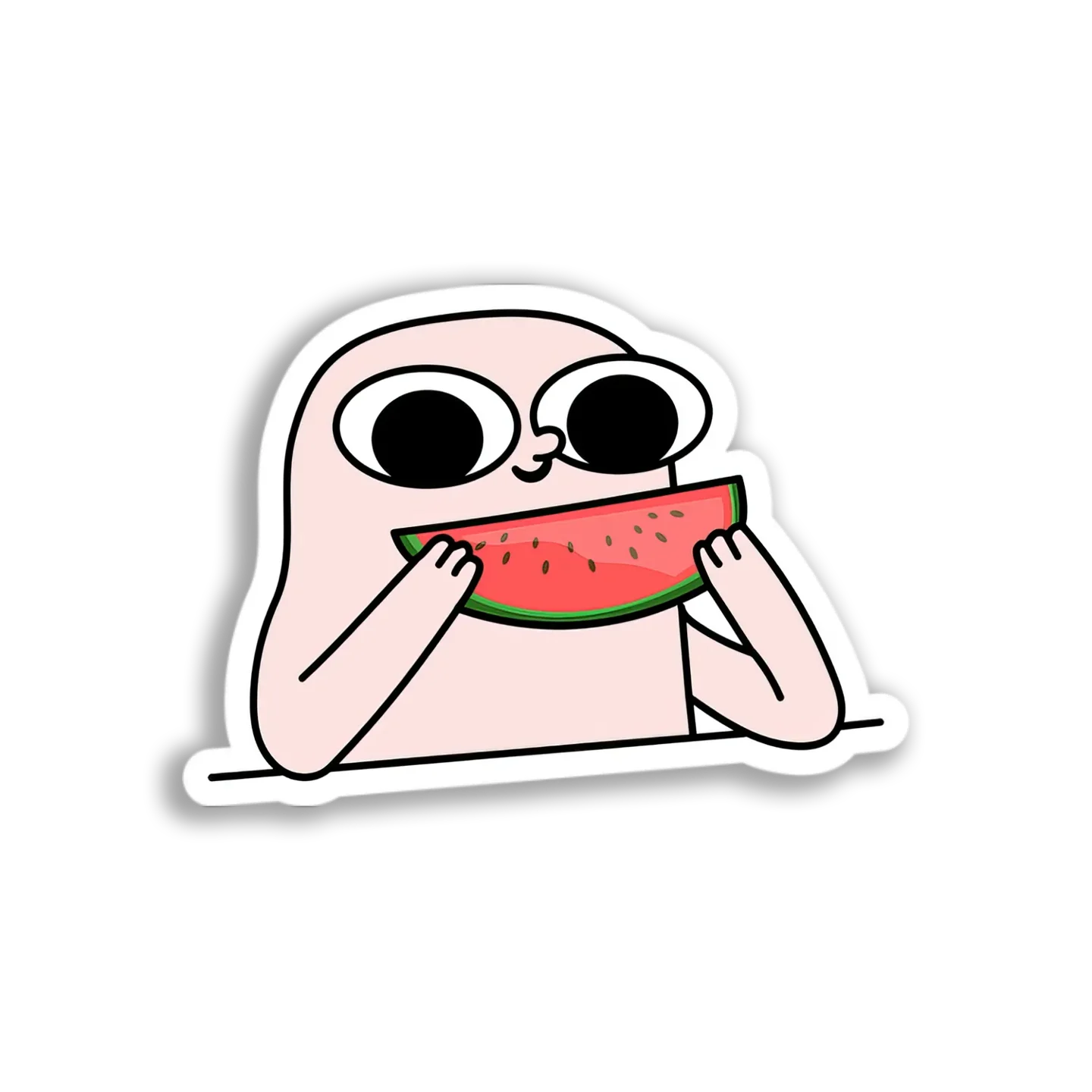 Watermelon Eating Blob Sticker