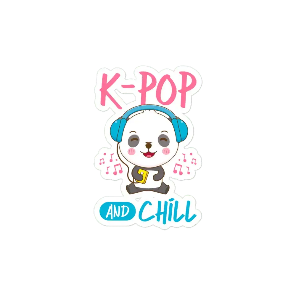 K-Pop and Chill Cute Sticker
