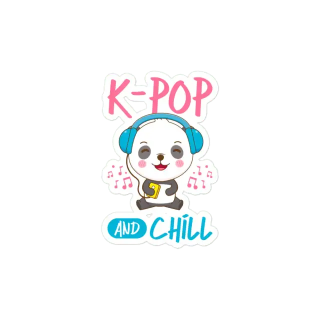 K-Pop and Chill Cute Sticker