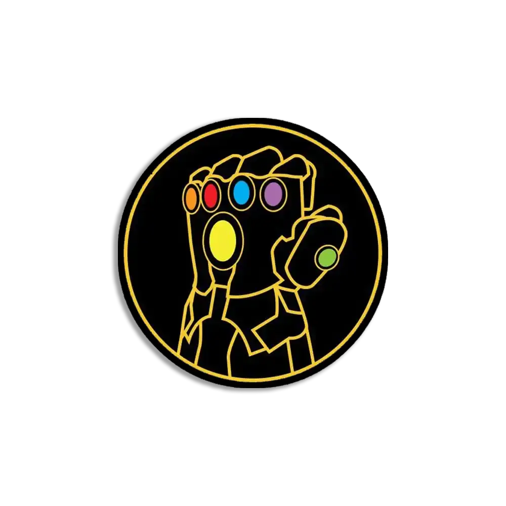 Neon Infinity Gaunlet Sticker