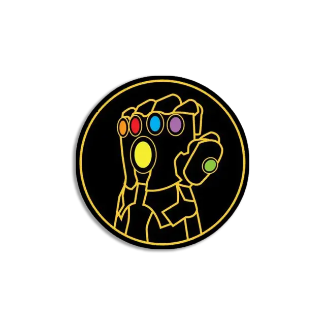 Neon Infinity Gaunlet Sticker