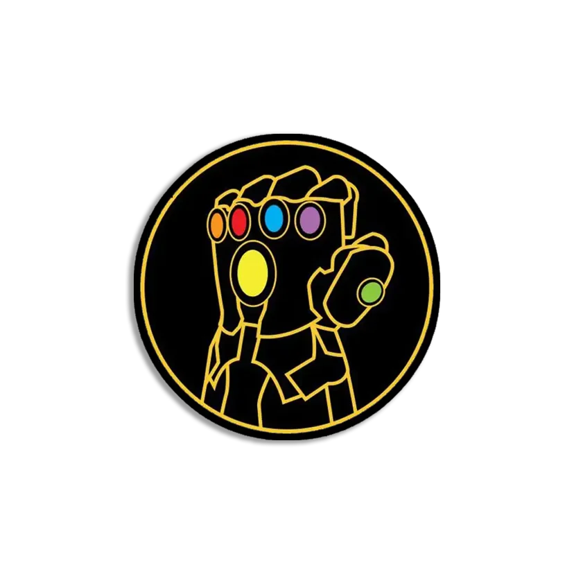 Neon Infinity Gaunlet Sticker