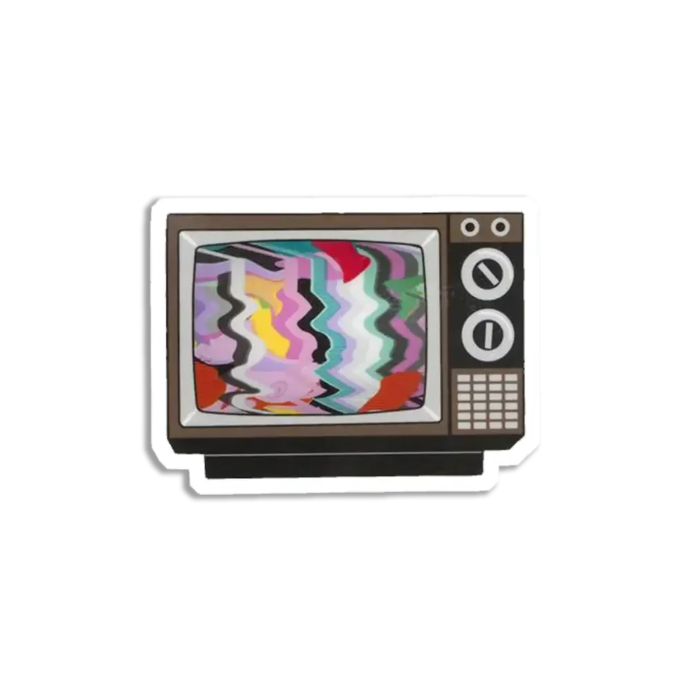 Retro TV Sticker