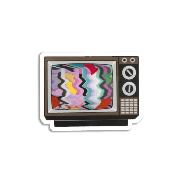Retro TV Sticker