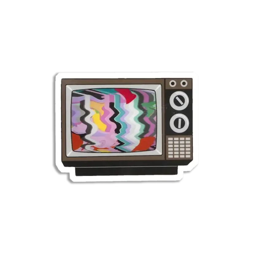 Retro TV Sticker