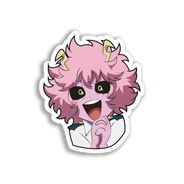 Happy Mina Ashido Sticker