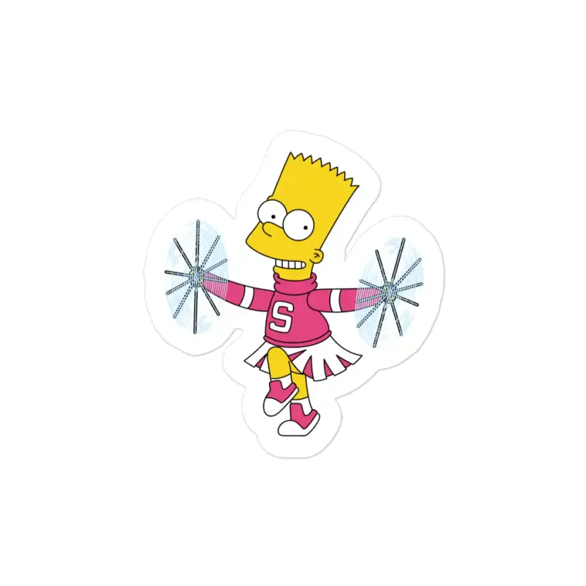 Bart Simpson Band Majorette Sticker