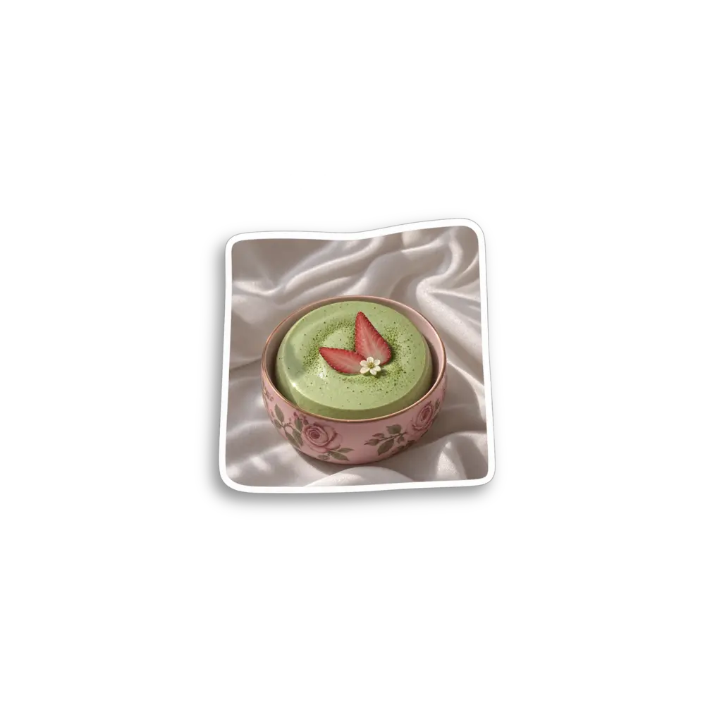 Matcha Dessert Photo Sticker