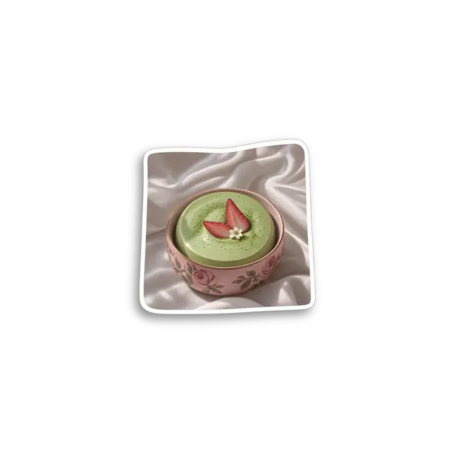 Matcha Dessert Photo Sticker