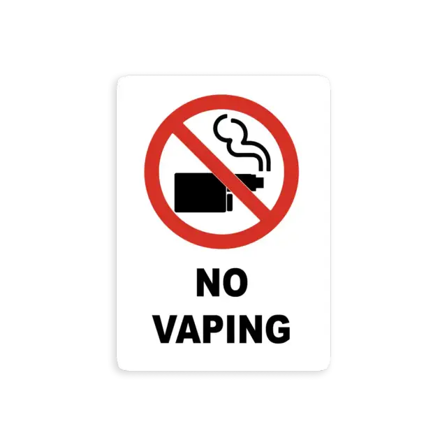 No Vaping Sticker